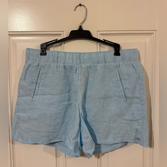 Lilly Pulitzer Pants - Lilly Pulitzer Blue Lagoon Lilo Linen Women's Shorts